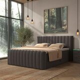 Premium Living Postelja Boxspring Lina, Antracit, 180x200 | Shoptok.si
