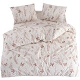 Mila Home Bež enojna/podaljšana posteljnina z rjuho/3-delna 160x220 cm Floral Butterfly – | Shoptok.si