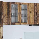  Zidni stakleni ormarić PORTO 2 pcs Staro drvo 40 x 31 x 80 cm | Eponuda.ba