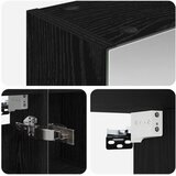  Kupaonski ormar s ogledalom Zidne Crni hrast 80 x 14.5 x 70 cm | shoptok.hr