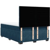  Krevet s oprugama i madracem plavi 140x190 cm baršunasti | shoptok.hr