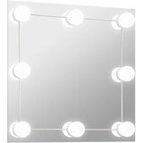  Zidno ogledalo s LED svjetlima četvrtasto stakleno | Shoptok.si