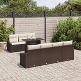 Set vrtnih sofa set od 8 smeđa ratan set vrtnih sofa pravokutni | shoptok.hr