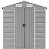 vidaXL Vrtna lopa svetlo siva 191x810x198 cm pocinkano jeklo | Shoptok.si