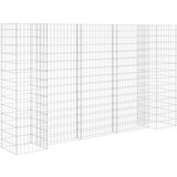  Gabionska sadilica u H-obliku od čelične žice 260 x 40 x 150 cm | shoptok.hr