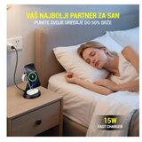  Desktop držač za mobilni telefon magnetic ZJ02 3u1 (wireless punjac za mobilni telefon, slusalice i Apple smart watch) | Eponuda.com