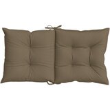  Jastuci za stolice 2 kom prošarano smeđesivi 100x50x7cm tkanina | shoptok.hr