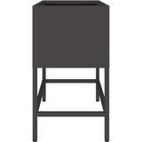  Povišeni Vrtni Planter Crna 60 x 26 x 45 cm Čelik | shoptok.hr