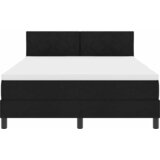  Krevet s opruga kutije s uzglavljem Crna 140 x 190 cm tkanina | shoptok.hr