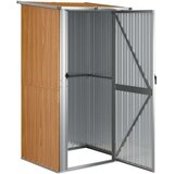  Vrtna lopa rjava 118,5x97x209,5 cm pocinkano jeklo | Shoptok.si