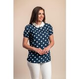 Fenzy Top S Printom Točkica, Tamnoplavi | shoptok.hr