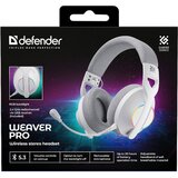  Slušalice Defender Weaver Pro, bežične s mikrofonom, bijele | shoptok.hr