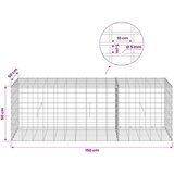  Gabion s žicom debljine 5 mm i mrežom 5x10 cm 150x50x50 cm - 50 cm 50 cm 150 cm | shoptok.hr