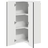  Zidni kutni ormar Lucca Crna 57 x 57 x 100 cm Konstruirano drvo | shoptok.hr