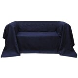 vidaXL Prekrivač za Kauč Mikro-fiber Plava boja 140 x 210 cm Cijene