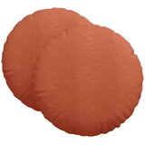  Jastučići za sjedenje 2 pcs Crvena narančasta Ø60 x 21 cm | shoptok.hr
