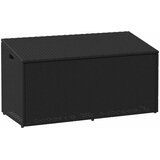 vidaXL Vrtna škatla za shranjevanje črna 110x50x58 cm | Shoptok.si