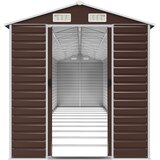  Vrtno spremište smeđe 191 x 980 x 198 cm od pocinčanog čelika | shoptok.hr
