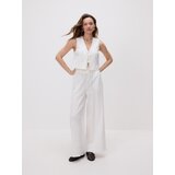 Reserved Pamučne hlače - bijela | shoptok.hr