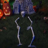 vidaXL Halloween skelet Bela 20 x 10 x 9.5 cm Plastika | Shoptok.si