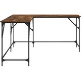  Radni stol boja dimljenog hrasta 149x149x75cm konstruirano drvo Slike