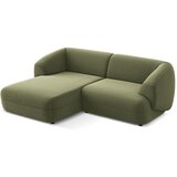 Makamii zelena žametna kotna sedežna garnitura (levi kot) moana – | Shoptok.si