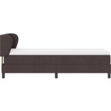  Krevet s podnicama i madracem Tamnosmeđi 80x200 cm Tkanina | shoptok.hr