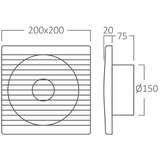 Braytron izduvni ventilator 150mm | ePonuda.com