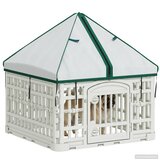  4-panelni ogradni igralište za pse s krovom 63 x 63 x 67 cm | Shoptok.si