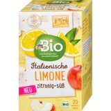 dmBio Aromatizovana mešavina biljnog čaja sa ukusom limuna, sa cikorijom i stevijom, 20 kesica 40 g