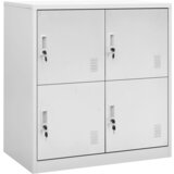 vidaXL omara s ključavnico svetlo siva 90x45x92,5 cm jeklo | Shoptok.si