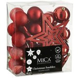 Mica Decorations ng set ukrasa za jelku crv.40kom 8cm 004 | ePonuda.com