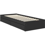  Krevet s od storage Crna 75 x 190 cm Konstruirano drvo | shoptok.hr