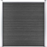 vidaXL Ograjni panel WPC 180x186 cm črn Cene