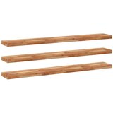  Plutajuće police 3 kom 140x20x4 cm Masivno drvo akacije s uljnim premazom | Shoptok.si