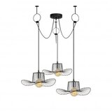 Opviq lights Trojna črna viseča svetilka Tel Hat | Shoptok.si