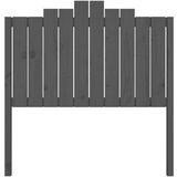  Uzglavlje za krevet sivo 106 x 4 x 110 cm od masivne borovine | shoptok.hr