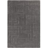 Asiatic Carpets Antracitno siva volnena preproga 160x230 cm Maze – Cene