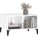  Stolić za kavu sjajni bijeli 60x50x36 5 cm konstruirano drvo | shoptok.hr