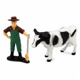  Combine Harvester with Milk Tanker Figures Cow Farmer Lights Sounds 4 pcs. | Shoptok.si