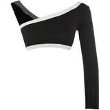 Trendyol Black Crop One-Shoulder Knitwear Blouse | Eponuda.ba
