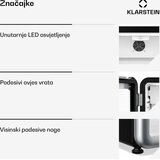 Klarstein Audrey Evo hladilnik za pijačo | 56 x 38 cm | LED notranja osvetlitev | 85 W | 42 dB | Shoptok.si