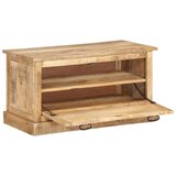vidaXL klop s prostorom za shranjevanje 85x40x45 cm trden mangov les | Shoptok.si