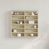 vidaXL Vitrina boja hrasta sonome 60x8,5x58 cm konstruirano drvo | shoptok.hr
