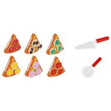 Kruzzel drvena pizza na čičak s rezačem i lopaticom, 27 dijelova | shoptok.hr