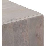 vidaXL Highboard Siva i zlatna 40 x 33,5 x 110 cm Čvrsto drvo manga | shoptok.hr