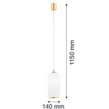  Argon 4993 - Luster na sajli PALLADO 1xE27/15W/230V zlatna/bela | Eponuda.com