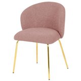 Mömax stol, les, kovina, tekstil pink | Shoptok.si
