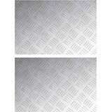  Stepenica Pravokutni 2 pcs Srebrno 60 x 40 cm Aluminij | shoptok.hr