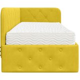  Kutni okvir kreveta Žuta 80 x 200 cm Baršun | shoptok.hr